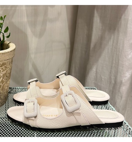 DOUBLE-BUCKLES SANDALS